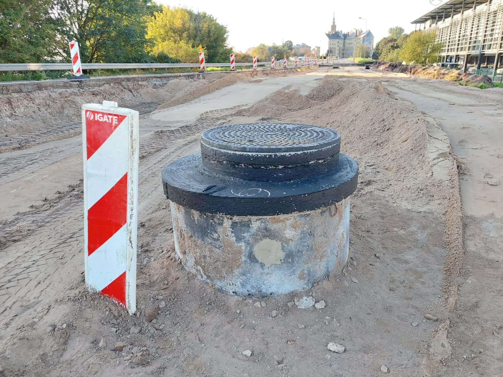 Grodu kanalizācijas izbūves darbi objektā